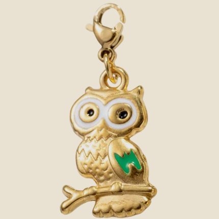 Charm Chouette - Doré