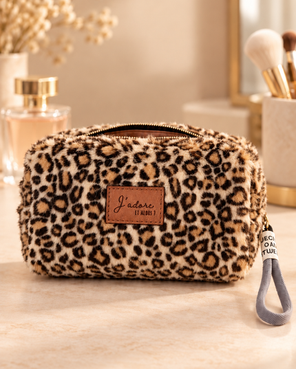 Trousse Léopard - Marron