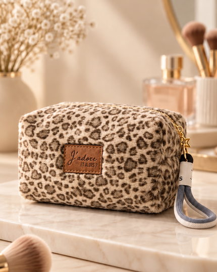 Trousse Léopard - Beige