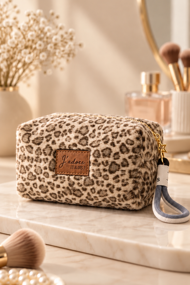 Trousse Léopard - Beige