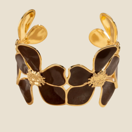 Bracelet Flora - Chocolat