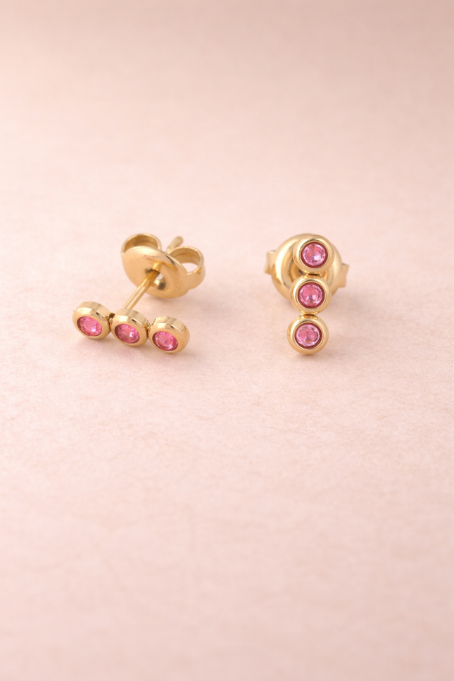Boucles d’oreilles Maya - Rose