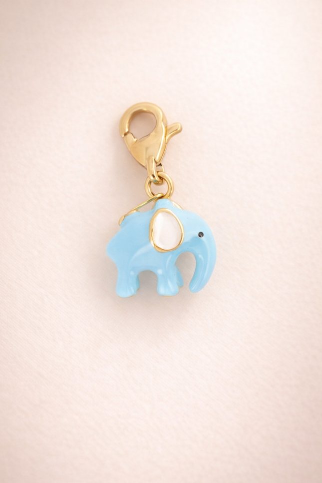 Charm Eléphant - Doré