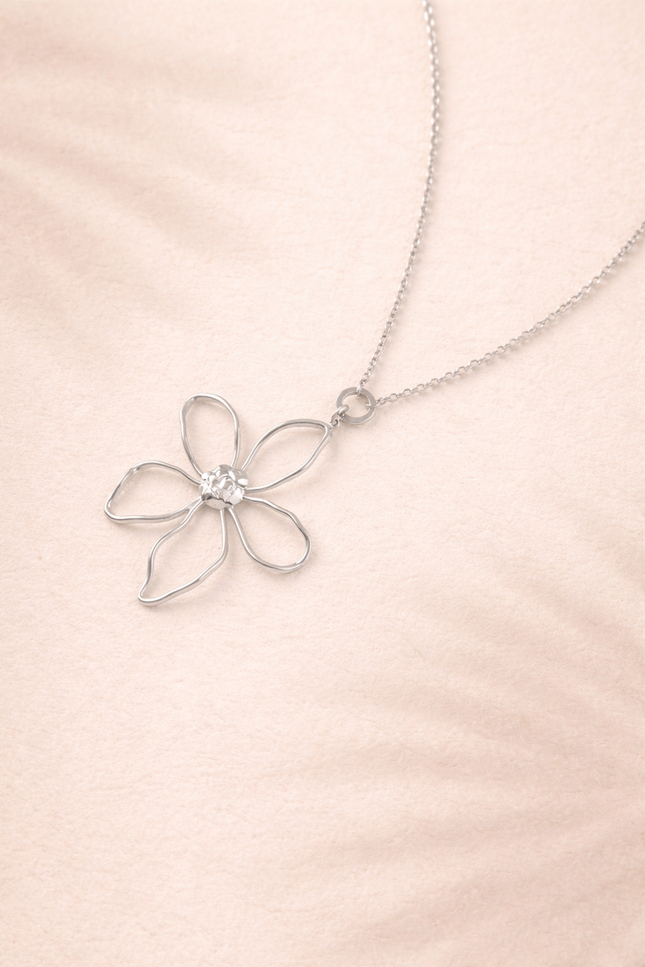 Collier Sautoir Dérya - Argenté