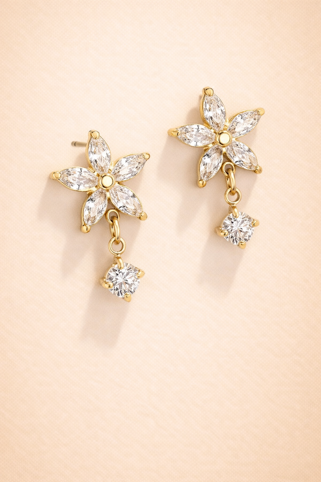 Boucles d'oreilles Edena  - Dorée