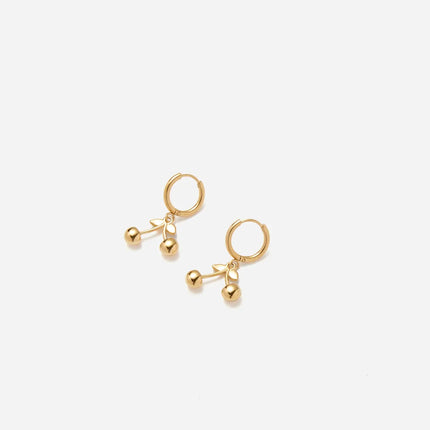 Boucles d'oreilles Cerise sauvage - Dorée