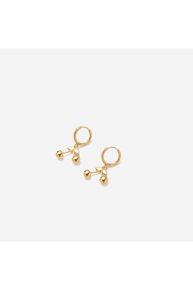 Boucles d'oreilles Cerise sauvage - Dorée