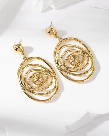 Boucles d'oreilles Calya - Dorée