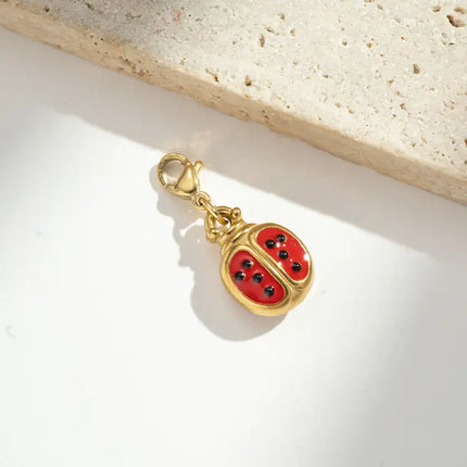 Charm Coccinelle - Doré