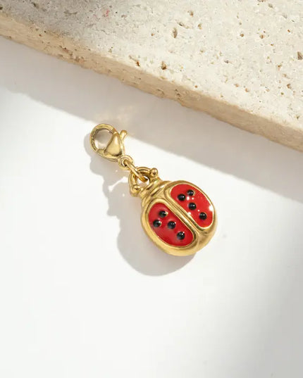 Charm Coccinelle - Doré