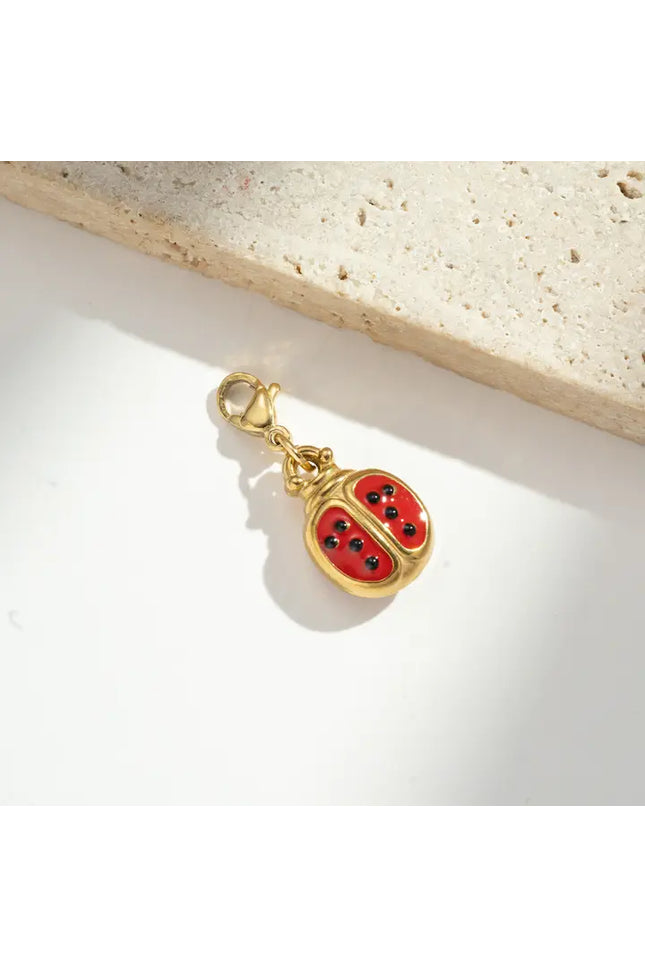 Charm Coccinelle - Doré