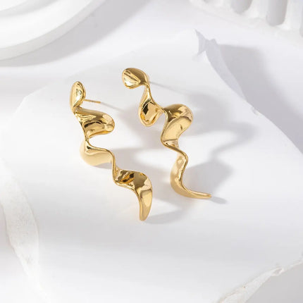 Boucles d'oreilles Haliana - Dorée